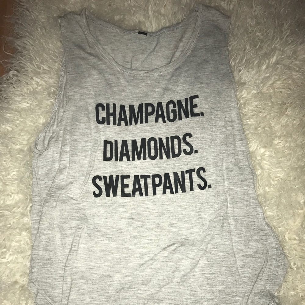 Betsey Johnson gray tank top size small